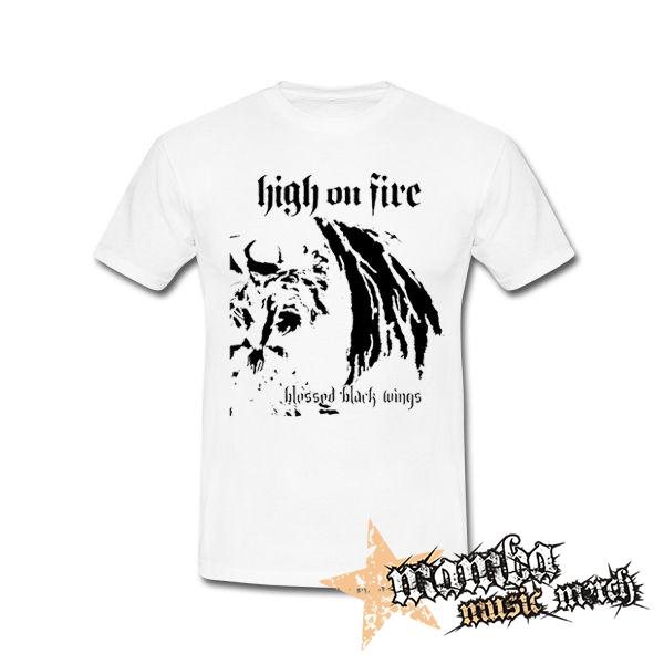 HIGH ON FIRE - Blessed Black Wings - biele detské tričko