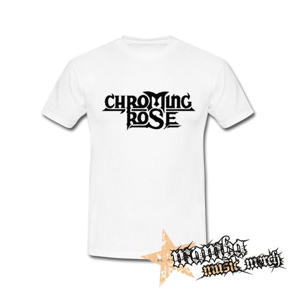 CHROMING ROSE - Logo - biele detské tričko