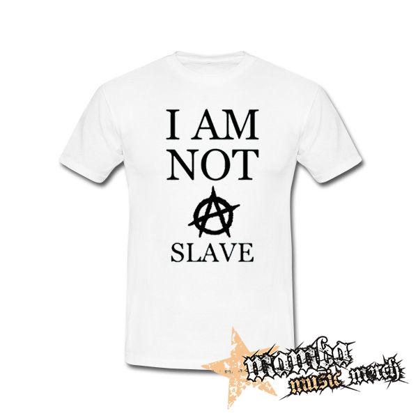 I AM NOT A SLAVE - biele detské tričko