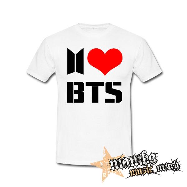 I LOVE BTS - biele detské tričko