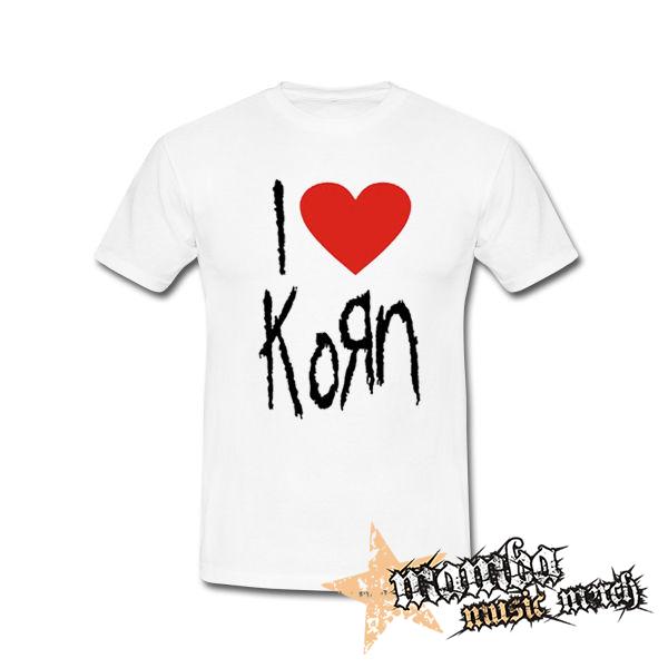 I LOVE KORN - biele detské tričko