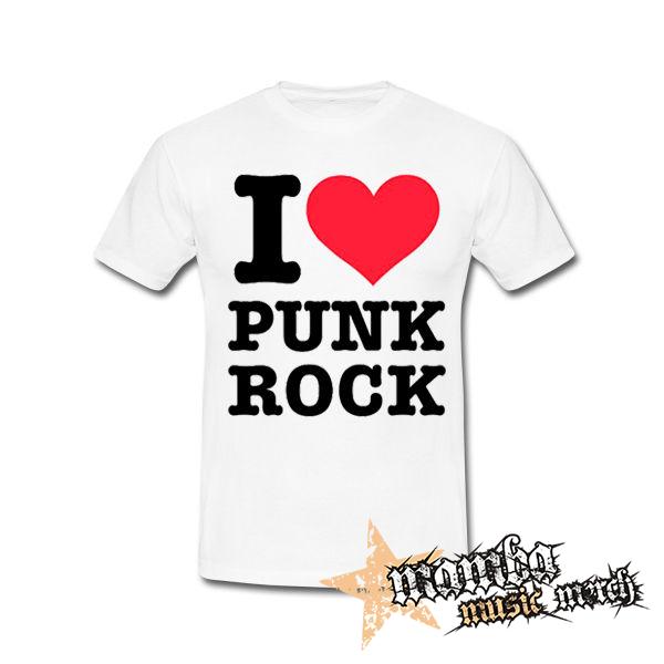 I LOVE PUNKROCK - biele detské tričko