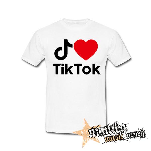 I LOVE TIK TOK - biele detské tričko
