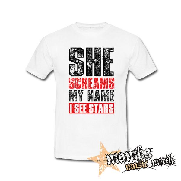 I SEE STARS - She Screams My Name - biele detské tričko