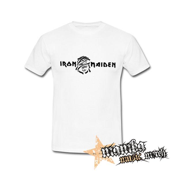 IRON MAIDEN - Logo Motive 2 - biele detské tričko