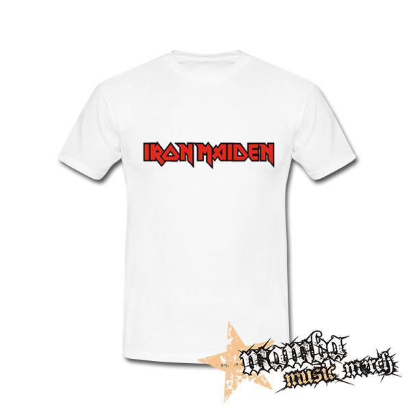 IRON MAIDEN - Red Logo 2 - biele detské tričko