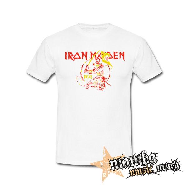 IRON MAIDEN - Red Yellow Senjutsu Samurai - biele detské tričko