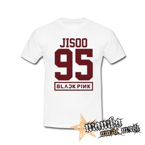 JISOO 95 - BLACKPINK - Pink Number Years - biele detské tričko