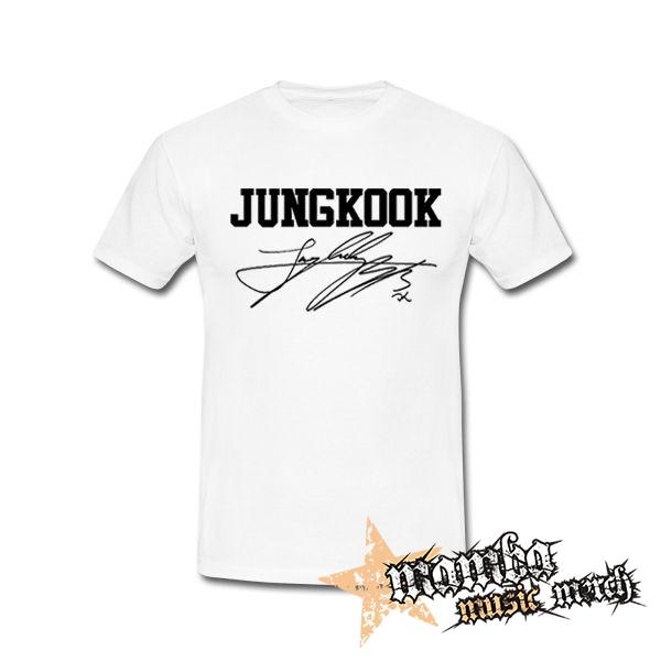 JUNGKOOK - Logo Signature - biele detské tričko