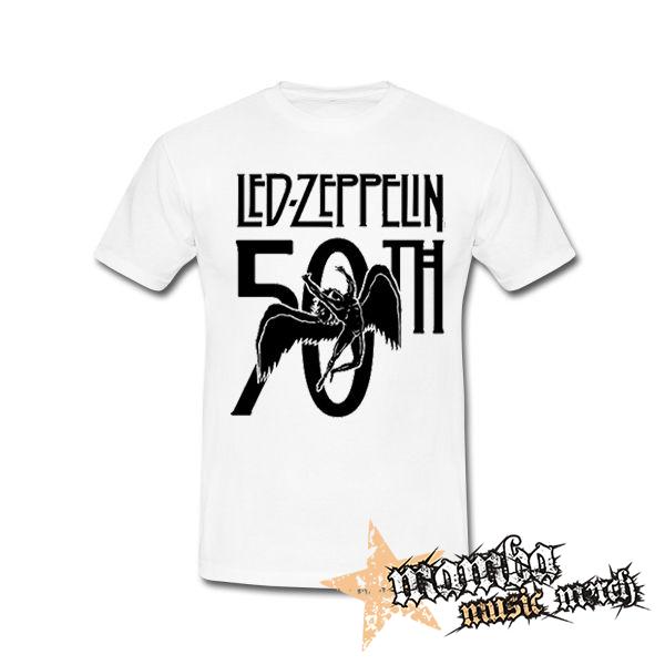 LED ZEPPELIN - Anniversary 50th - biele detské tričko