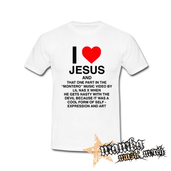 LIL NAS X - I Love Jesus - biele detské tričko