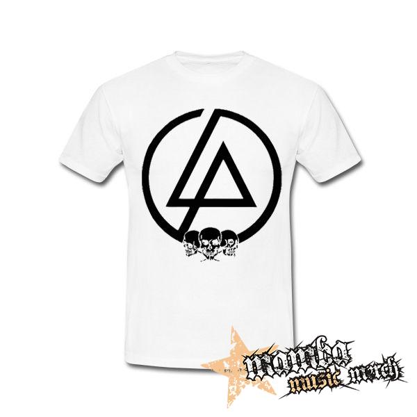 LINKIN PARK - Logo & Skulls - biele detské tričko