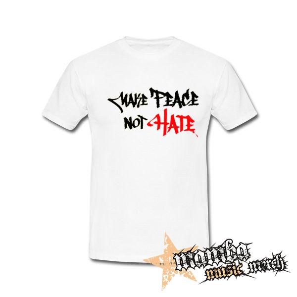MAKE PEACE NOT HATE - biele detské tričko