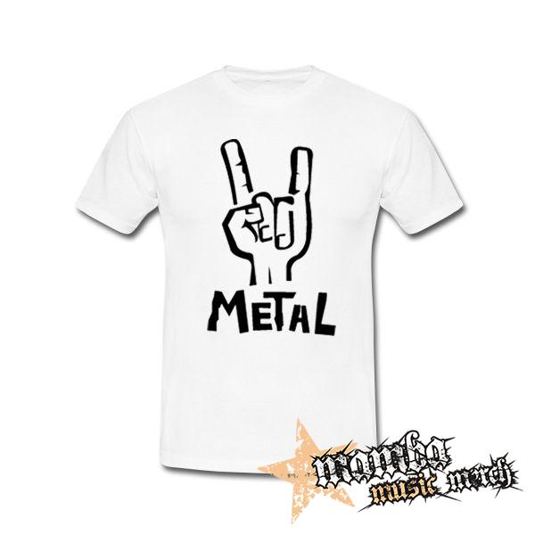 METAL - biele detské tričko
