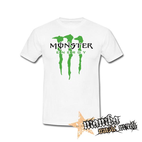 MONSTER ENERGY - Logo Crest - biele detské tričko