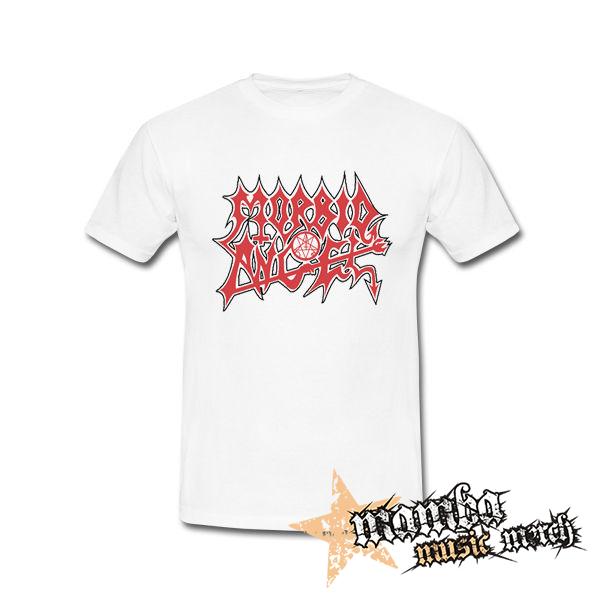 MORBID ANGEL - Logo Red White - biele detské tričko