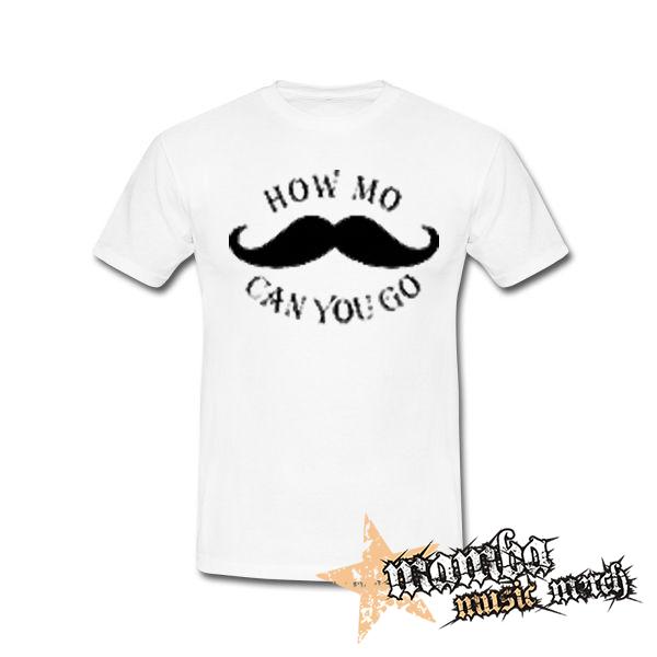 MUSTACHE - How Mo Can You Go - biele detské tričko