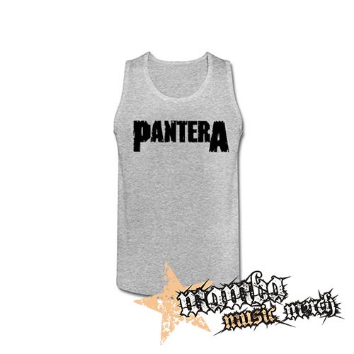 PANTERA - Logo - Mens Vest Tank Top - šedé