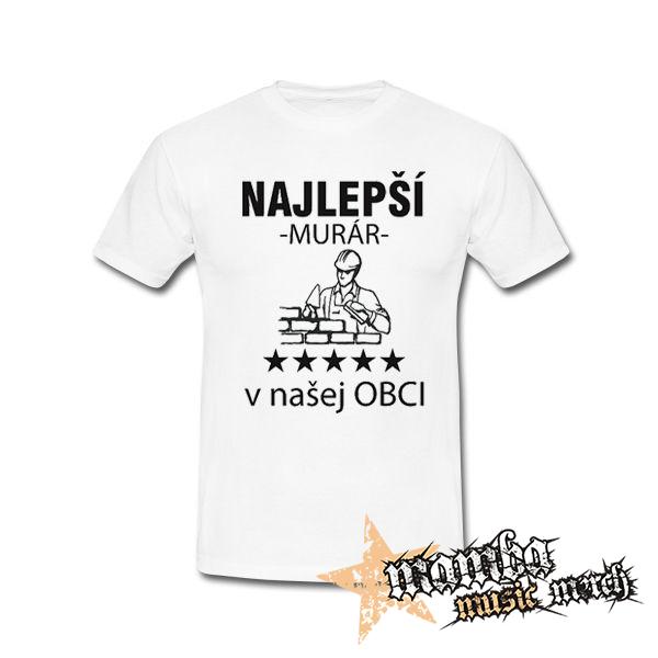 NAJLEPSI MURÁR v OBCI - biele detské tričko