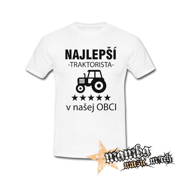 NAJLEPSI TRAKTORISTA v NASEJ OBCI - biele detské tričko