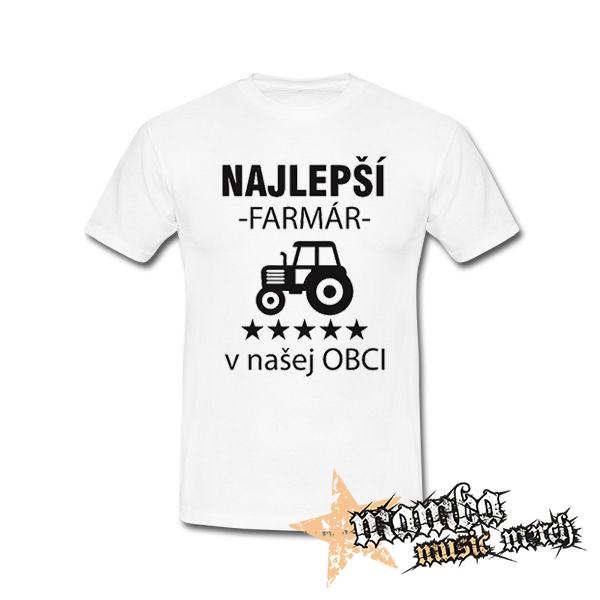 NAJLEPŠÍ FARMÁR v našej OBCI - biele detské tričko