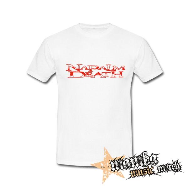 NAPALM DEATH - Red Logo - biele detské tričko
