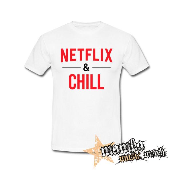 NETFLIX & CHILL - biele detské tričko