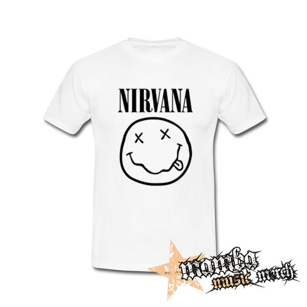 NIRVANA - Logo & Smile - biele detské tričko