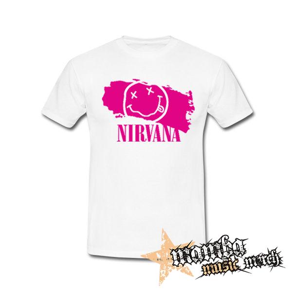 NIRVANA - Pink - biele detské tričko