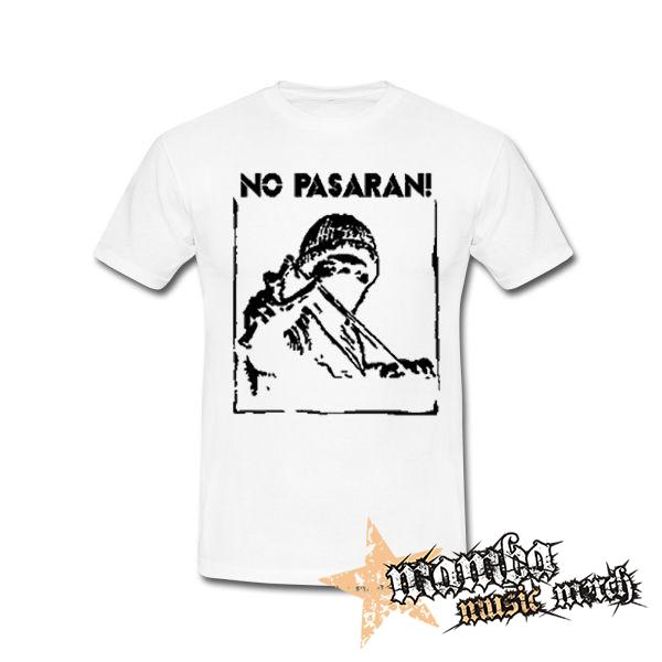 NO PASARAN - Logo Hero - biele detské tričko