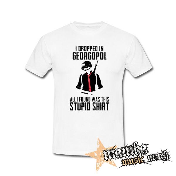 PUBG - I Dropped In Georgopol - biele detské tričko