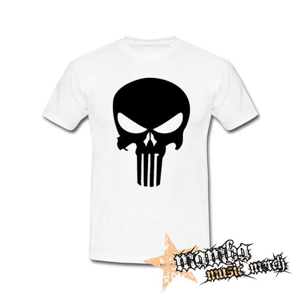 PUNISHER - Skull - biele detské tričko