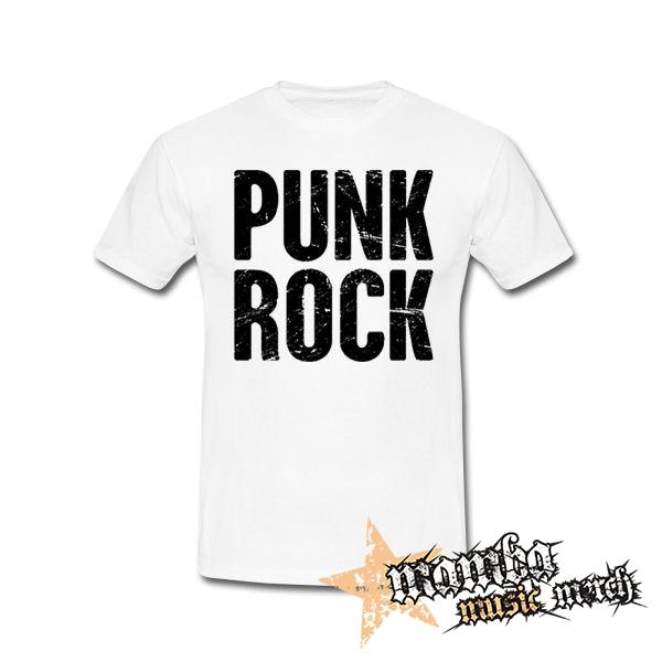 PUNKROCK - Logo Motív 2 - biele detské tričko