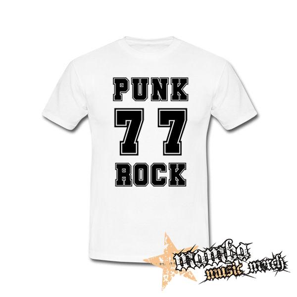 PUNKROCK 77 - biele detské tričko