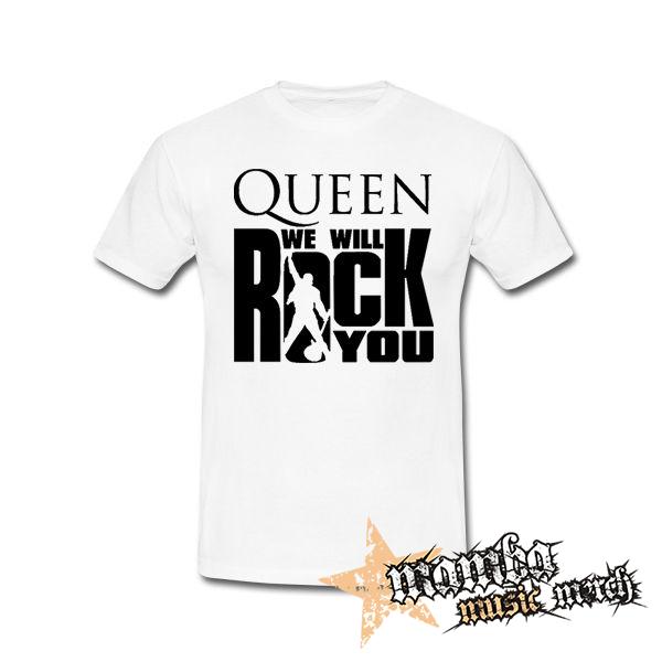 QUEEN - We Will Rock You - biele detské tričko