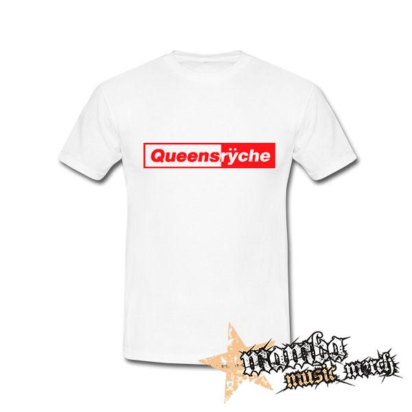 QUEENSRYCHE - Logo RED - biele detské tričko