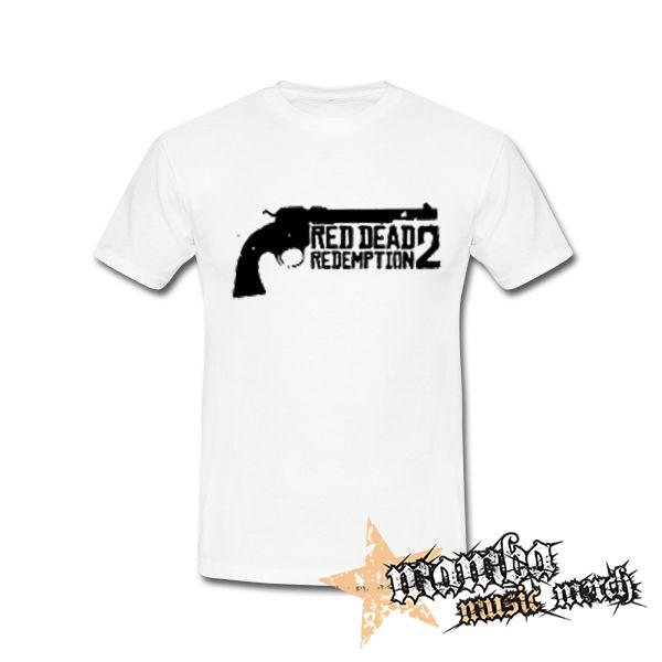 RED DEAD REDEMPTION - Logo Revolver - biele detské tričko