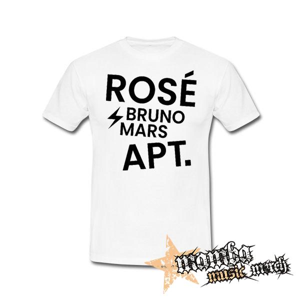 ROSÉ & BRUNO MARS - APT - Motive 1  Motive 2 - biele detské tričko