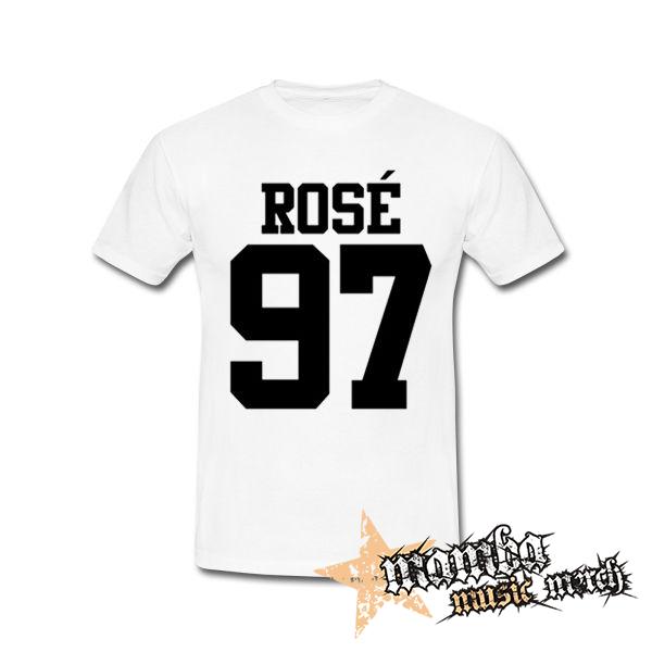ROSÉ 97 - White Logo - biele detské tričko
