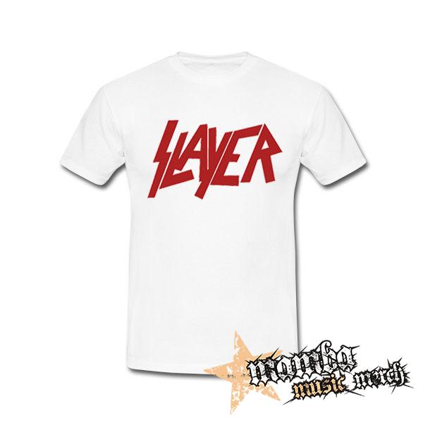 SLAYER - Red Logo - biele detské tričko