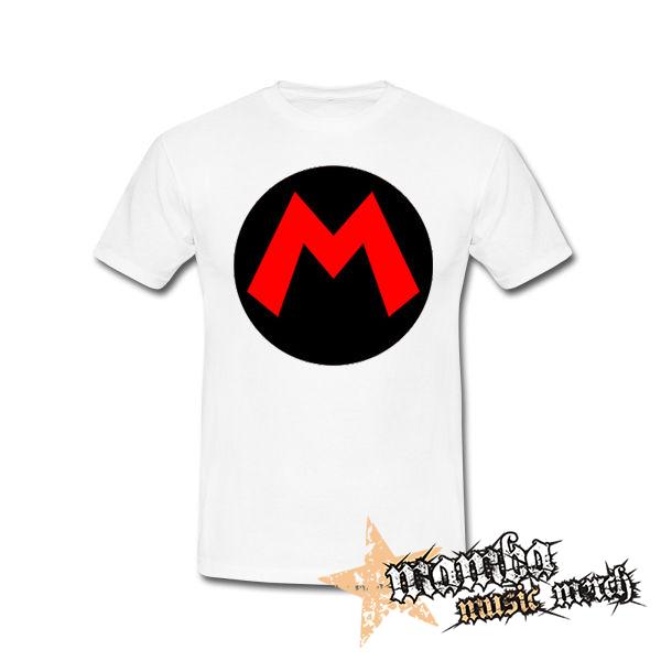 SUPER MARIO - Red Logo Crest - biele detské tričko
