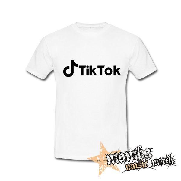 TIK TOK - Logo Motive 2 - biele detské tričko