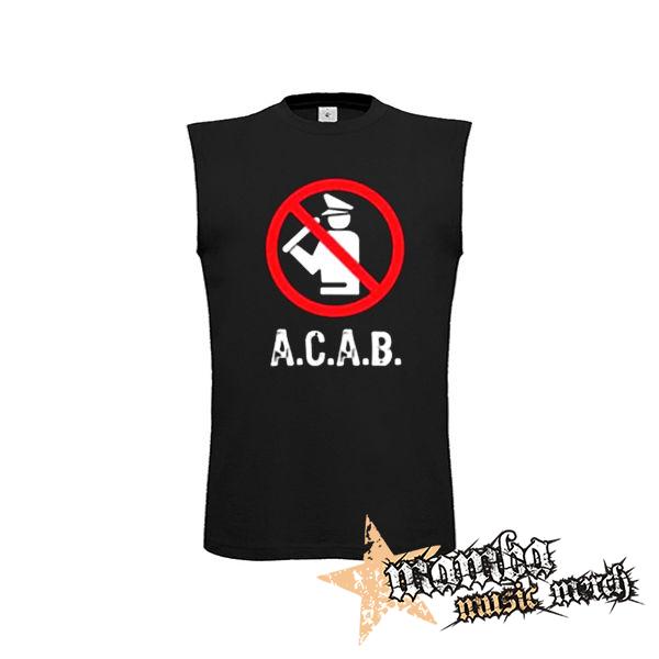 ACAB - Pictogram - čierne detské tričko bez rukávov