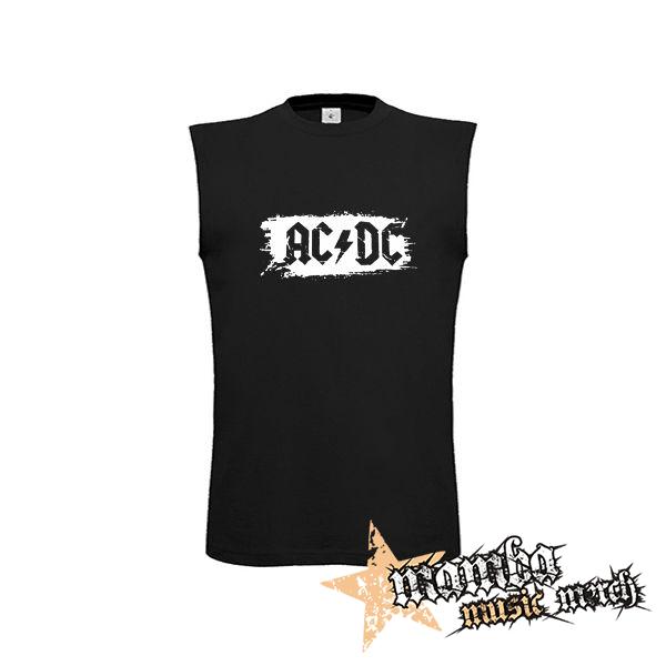 ACDC - Patches White - čierne detské tričko bez rukávov