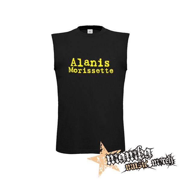 ALANIS MORISSETTE - Logo - čierne detské tričko bez rukávov