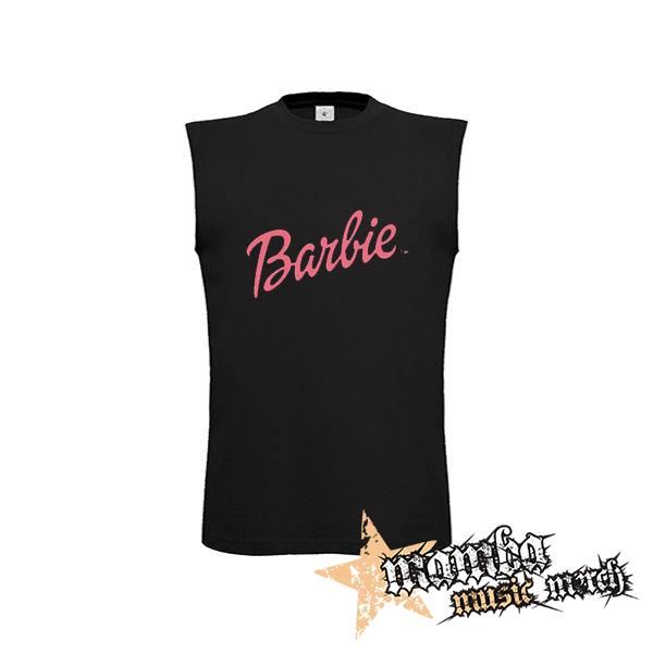 BARBIE - čierne detské tričko bez rukávov