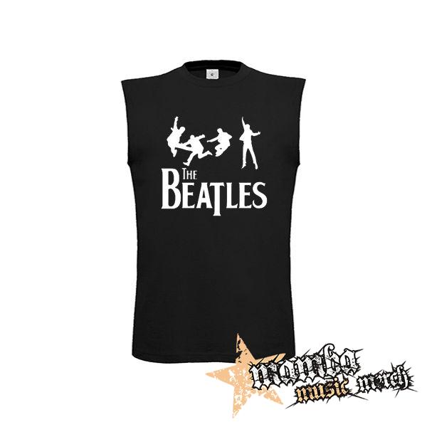 BEATLES - Jump - čierne detské tričko bez rukávov