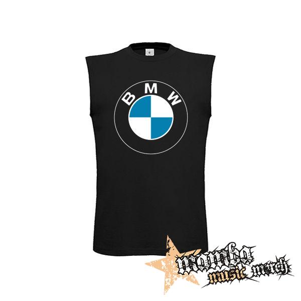 BMW - čierne detské tričko bez rukávov