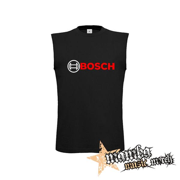 BOSCH - Logo - čierne detské tričko bez rukávov