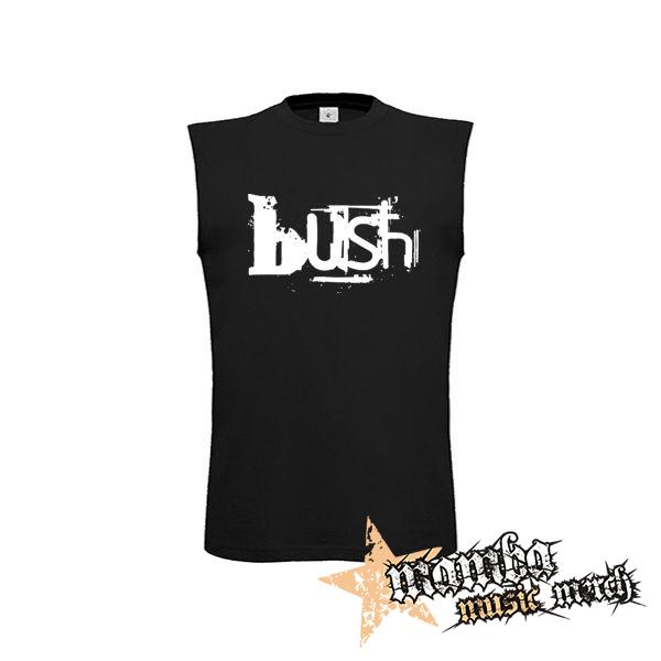 BUSH - Logo - čierne detské tričko bez rukávov